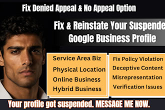 reinstate gmb profile fix google business suspension fix suspended gmb appeal