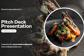 design restaurant pitch deck food service deck nutrition pitch deck