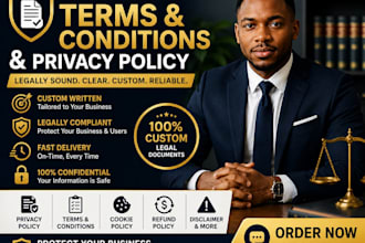 write professional terms and conditions and privacy policy