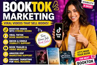 do viral booktok promotion book marketing ebook promotion amazon sales growth