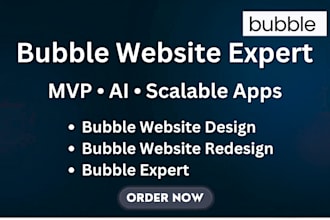 build bubble io web app design professional bubble website