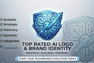 design a stunning ai logo and brand identity for your business