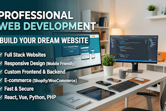build a professional website as a full stack laravel and react developer