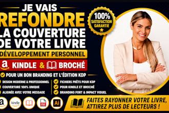 je vais refondre la couverture de votre livre pour votre succes KDP