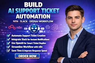 build ai support ticket automation with n8n, slack and openai workflow