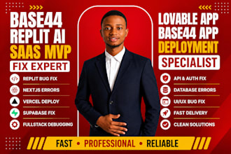 fix replit ai webapp lovable saas mvp base44 app deploy vercel an supabase error
