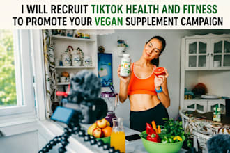recruit health and fitness influencers for your vegan c supplement promotion