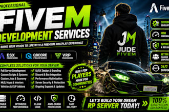 setup optimize develop custom fivem esx qbcore rp server