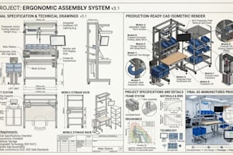 do industrial product design for workspace ergonomics, desk accessories product