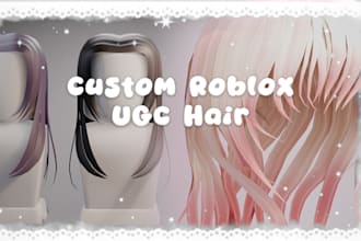 create a unique custom roblox ugc hair in blender