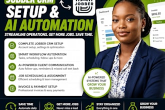 set up jobber CRM, jobber account setup, and ai automation for your business