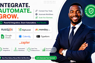hubspot gohighlevel monday google sheets calendly typeform zapier integration
