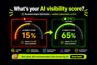 do generative engine optimization to boost ai visibility score, geo seo aeo