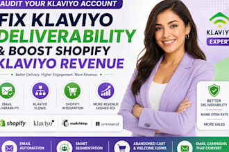 audit your klaviyo account, fix klaviyo deliverability klaviyo automation flows