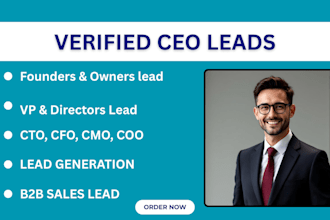 provide verified CEO leads and b2b linkedin lead generation