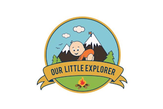 design mascot attract kids clothing logo