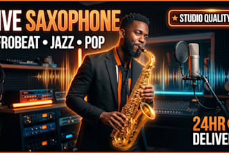 record smooth jazz saxophone solo for your song