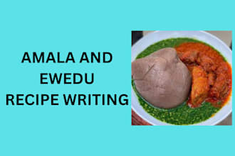 write amala and ewedu recipe