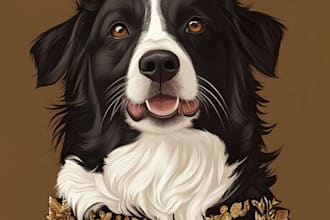 portrait drawing, pet drawing and caricature