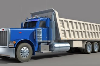create custom 3d car modeling 3d truck model rc vehicle for 3d game printing