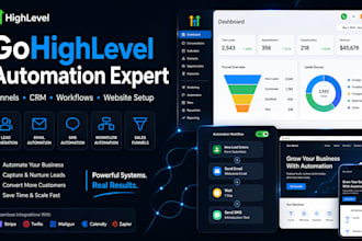 setup gohighlevel automation sales funnel website and ghl workflows