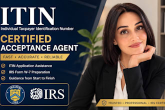 get your itin individual taxpayer number caa irs