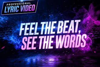 create professional animated lyric videos for spotify and youtube artists