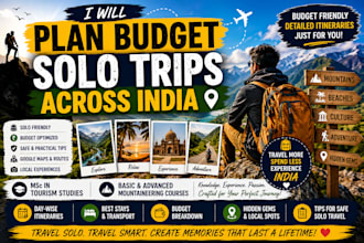 plan budget solo trips across india