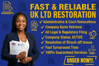 restore reinstate UK ltd, close or strike off UK ltd, fix overdue filings, rt01