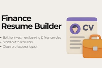 write a professional finance and banking resume
