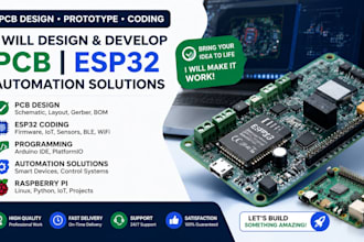 pcb design prototype pcb esp32 coding programming pcb automation raspberry pi