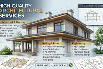 design architectural drawing floor plan city permit mep stamp drawing