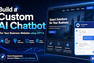 build a custom ai chatbot for your business website using gpt4
