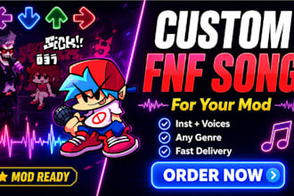 make fnf song for your mod,remake banger fnf song, friday night funkin character