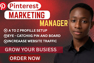 be your pinterest marketing manager for your business growth