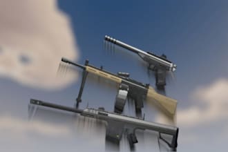 make custom minecraft fps gun, weapon models in blockbench