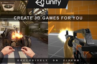 develop 2d 3d mobile game in unity game development