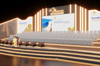 do professional 3d stage design and corporate event design