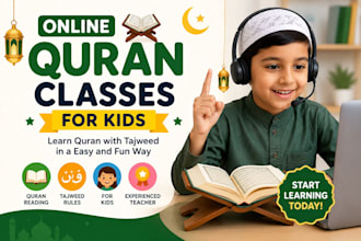 teach online quran with tajweed for kids