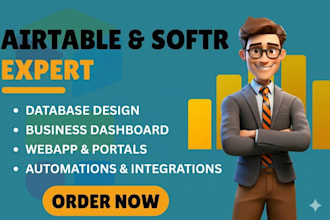 build custom softr web app client portal or airtable crm dashboard portal mvp