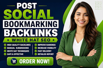 post social bookmarking backlinks for white hat SEO