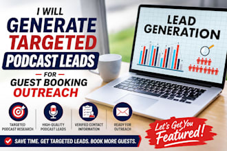 generate targeted podcast leads for guest booking outreach