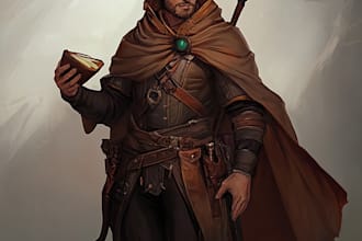make 2d dnd art on dnd character art