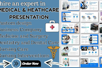 design medical, healthcare, nursing powerpoint and google slides presentation