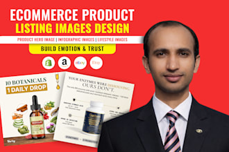 do the ecommerce product listing images or pictures design