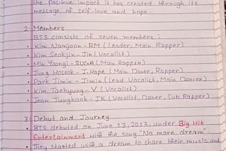 write aesthetic and clean handwritten notes for study