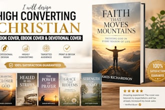 design high converting christian book cover , ebook cover and devotional cover