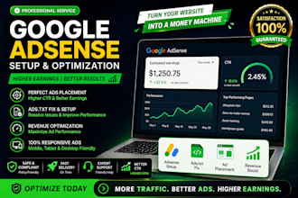 setup and optimize google adsense ads on wordpress website