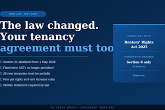 draft a UK assured periodic tenancy agreement renters rights act 2025