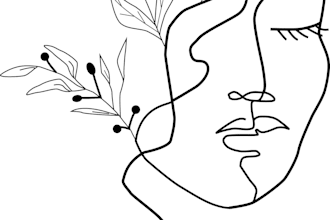 create a minimalist line art